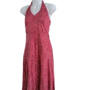 J. Crew Magenta Raspberry Halter Dress 2